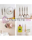 Здравa самозалепващa кукa за закачане прозрачна